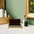 thumbnail image 4 of OUNONA Green Enamel Jewelry Box with Floral Carving, Hinged Design and Wear-Resistant Finish for Stylish Home Decor, 4 of 7