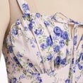 thumbnail image 2 of Women Floral Corset Dress Backless Cami Dresses Boho Summer Spaghetti Straps Square Neck Casual Midi Dress Flowy Slit Bustier Dresses, 2 of 6