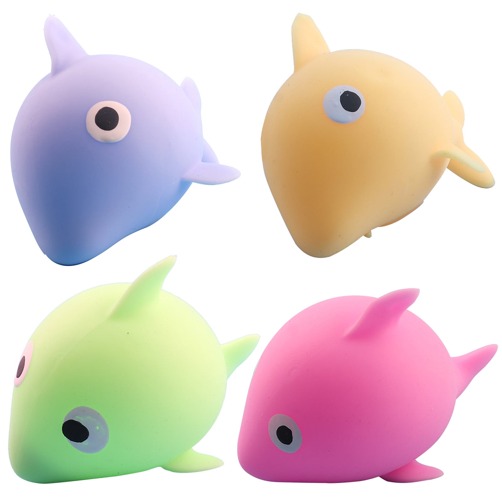 Squishies Toys,Squishy Toy,Squishy Toys,4PC 80ML Press Dolphin Anxiety