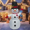 thumbnail image 2 of Cheapark 4FT Christmas Inflatable Snowman - LED Lights Outdoor Blow-Up Decor, Heavy-Duty Yard Ornament for Holiday Party Xmas New Year, 2 of 6