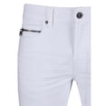 thumbnail image 3 of CULTURA AZURE Mens Skinny Stretch Silicon Jeans, White, 36X32, 3 of 4