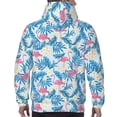 thumbnail image 5 of Hoodies for Men - Palm tree flamingo flower Long Sleeve Comfrt Men'S Fashion Hoodies & Sweatshirts, Sweatshirts for Men Hoodies Pullover Clothing Clothes with Pouch, 5 of 7