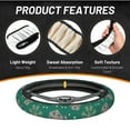 thumbnail image 2 of XMXT Cartoon Green Snowflake Steering Wheel Cover, Elastic Non-Slip Universal Fit Car Decor Accessories Protector for Auto SUV Trucks, 2 of 8