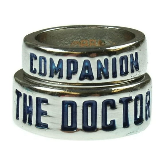 Doctor Who Companion Ring Set Stainless Steel Sizes 7 & 10