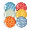 thumbnail image 1 of AntoKueh Dinner Plates 10.5 inch Ceramic Dessert Plate Set of 6, Large Size Porcelain Plates for Steak, Pizza, Pasta, Dishwasher Safe, Assorted Colorful, 1 of 8