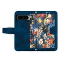 thumbnail image 4 of Allytech for Google Pixel 8 Pro Wallet Case, Premium PU Leather Cards Slots Shoulder Strap Hand Wrist Fashion Floral Pattern Wallet Phone Case for Google Pixel 8 Pro - Darkblue, 4 of 14