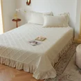 thumbnail image 3 of AI WINSURE-colcha Retro francesa, tamaño Queen, de hilo de algodón, con 2 fundas de almohada, Sábana acolchada, 3 piezas, 3 of 5