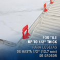thumbnail image 3 of Sistema de nivelación de azulejos QEP Xtreme Clips, lechada de 1/8 pulgadas, 500 unidades, 3 of 7