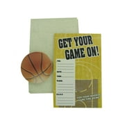 Basketball Invitations With Coasters (Available in a pack of 24)