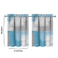 thumbnail image 4 of Abstract Oil Painting Kitchen Curtains - Vintage Abstract Oil Painting Tier Cafe Curtains for Bathroom Living RV Rod Pocket Window Drapes 36 Inch 2 Panels Set 28"x36" 2 Panels Window Treatment Tiers, 4 of 4