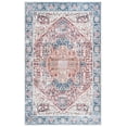 thumbnail image 2 of SAFAVIEH Arizona Robina Oriental Machine Washable Area Rug, Red/Navy, 5' x 8', 2 of 13