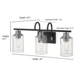 thumbnail image 2 of Millennium Lighting - Clifton - 3 Light Bath Vanity-8.5 Inches Tall and 24, 2 of 2