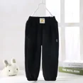 thumbnail image 3 of Winter Thick Warm Children Pants Cute Smile Pattern Kids Padded Cotton Velvet  Long Pants Casual Sport Troursers for Kids, 3 of 6