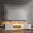 thumbnail image 5 of 63-inch Modern LED TV Stand Multifunctional TV Cabinet for 50/55/65 inch TV ,Table Entertainment Center with Storage For Living Room,White, 5 of 6