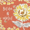 thumbnail image 3 of Brissonnet, Daphne 15x15 Black Modern Framed Museum Art Print Titled - Bee Happy V Spice, 3 of 5