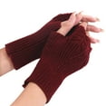 thumbnail image 2 of Ashirexll Winter Gloves Women, Fingerless Gloves for Women, Ladies Winter Velvet Thickened Outdoor Gloves Windproof Cold Protection, 2 of 5