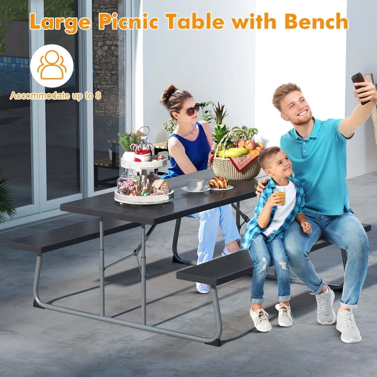 テーブル・チェア・ハンモック centre furniture folding table full set Mainstays 6' Wooden Top Folding Table, Natural - Walmart.com