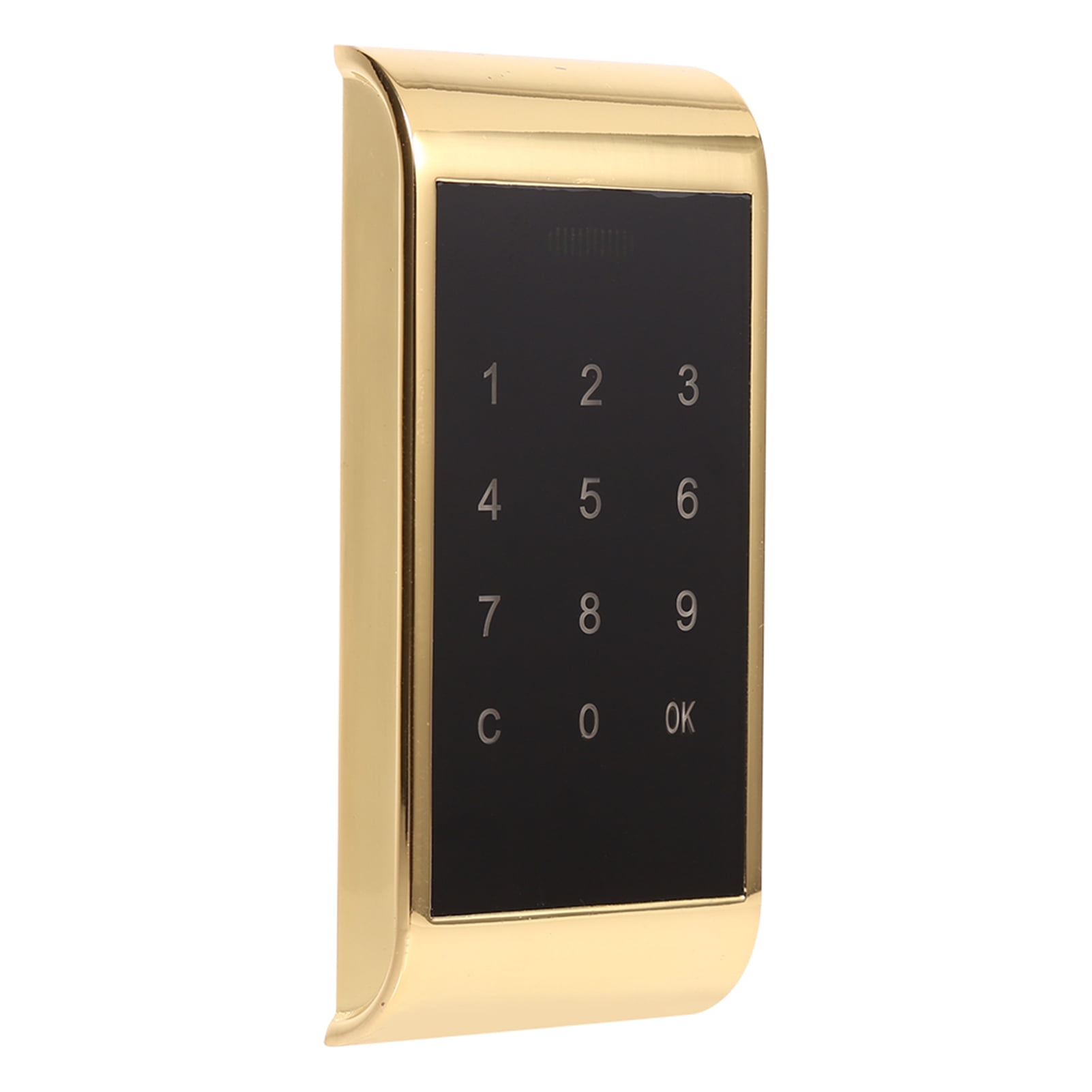 Yajisi Touch Keypad Password Key Access Lock Digital Electronic Security Cabinet Coded Locker Gold 4.5 in