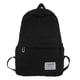 thumbnail image 1 of Bolsa Mochila para mujer Mochilas de viaje simples plisadas Moda para deportes al aire libre (Negro), 1 of 5