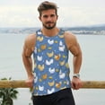 thumbnail image 6 of Logiee Chicken Family Print Men's Workout Tank Top,Quick Dry Workout Tank Top,Gym Muscle Tee,Fitness Bodybuilding Sleeveless T Shirt-3X-Large, 6 of 7