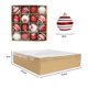 thumbnail image 4 of XWSHYW Decoraciones Navideñas Juego de Caja de Regalo con Colgante Árbol de Navidad 16 Piezas/6 Cm con Bolas de Navidad y Bolas Galvanizadas Rojas y Blancas para Decoración Navideña, 4 of 5