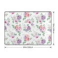 thumbnail image 2 of Area Rugs For Living Room Decor - rose flower B Soft Anti Slip Throw Washable Rugs 5x7 For Bedroom, Indoor Carpet For Bedroom Living Room 80x58In, 2 of 7
