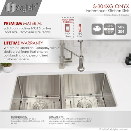 Stylish 30 Inch Double Bowl Undermount Stainless Steel Kitchen Sink Canada - 30 Inch Undermount Stainless Steel Kitchen Sink Stylish 30 Inch Double Bowl Undermount Stainless Steel Kitchen Sink Canada - 30 Inch Undermount Stainless Steel Kitchen Sink