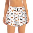 thumbnail image 2 of Balery Horses Pantalones cortos deportivos para mujer con forro y dos bolsillos, elásticos, para entrenamiento, gimnasio, yoga-Small, 2 of 7