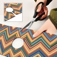 thumbnail image 6 of Yayeee Faucet Mat for Kitchen Sink 30" Diatomite Long Splash Guard Pad, Orange Geometric, 2 Pack, 6 of 7