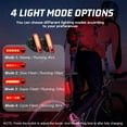 thumbnail image 6 of HOMEYA 3 Packs Rechargeable Bike Tail Light Set, Waterproof LED Bicycle Rear Safety Warning Lights with USB Charging, 6 of 8