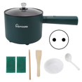 thumbnail image 1 of Olla eléctrica Verde 1.8L Gran Capacidad Antiadherente Mini Olla Eléctrica Multifuncional para Dormitorio EU 220V, 1 of 10