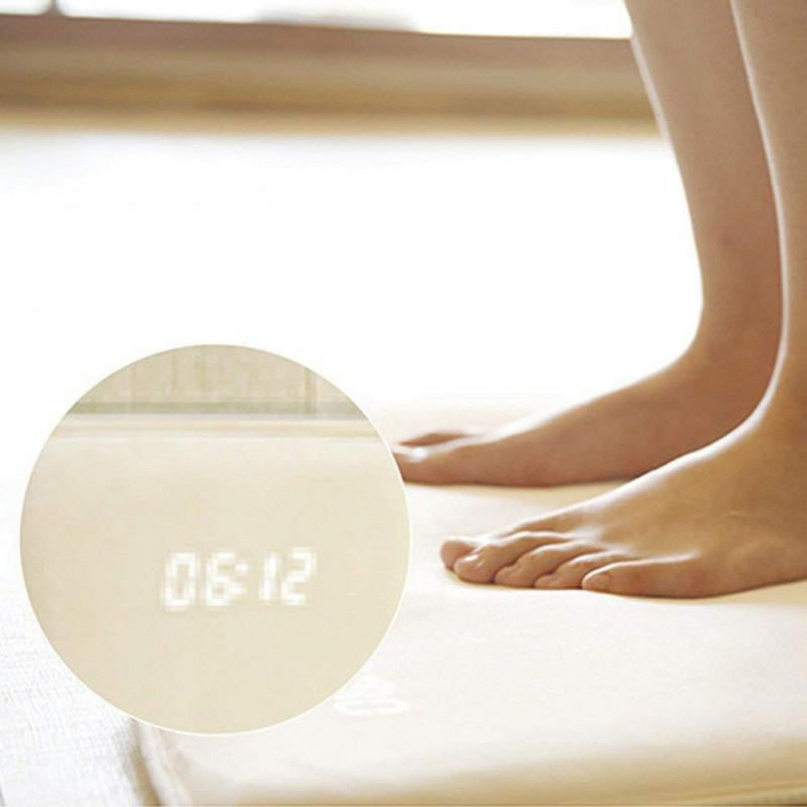 Hibibud  Clock Stand on Pressure Sensitive Battery Smart Alarm Clock Mat Floor Rug LED Time
