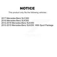 thumbnail image 2 of SIM Front Rear Semi-Metallic Brake Pads Kit for Car Mercedes-Benz SLK350 SLC300 SLK250 SLK300 KSM-100500, 2 of 8