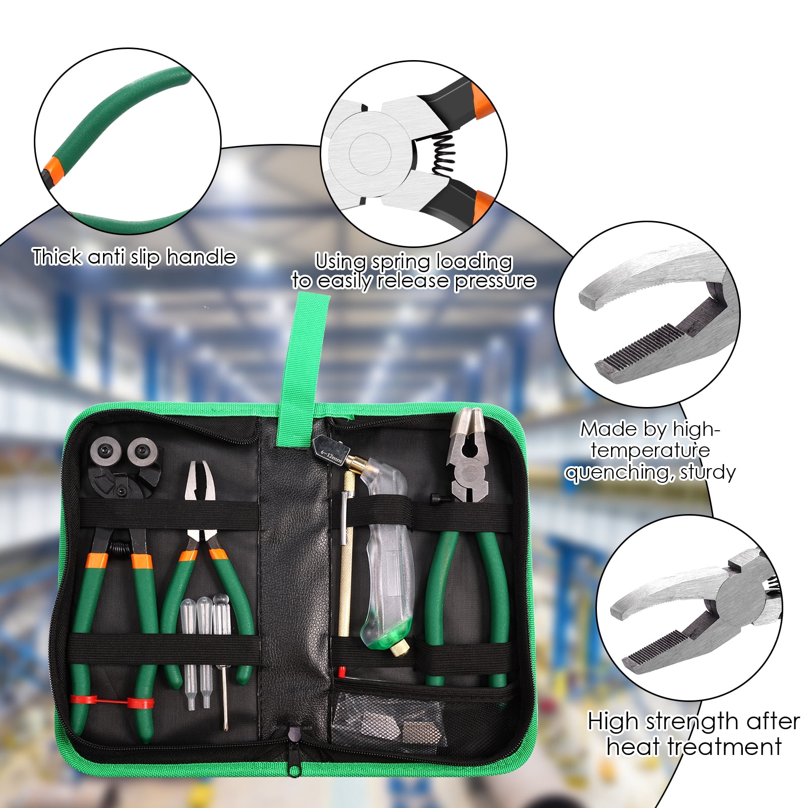 AEVXKHI Glass Cutting Tool, Iron Mosaic Cutter Tool, Control Glass Tile Nippers Curved Jaws Mosaic Tools, Smooth Cutting Tile Cutter Pliers