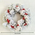 thumbnail image 3 of HLONK 28cm Christmas Candle Rings Artificial Berries Candle Rings Small Wreaths for Cabinets Wedding Centerpiece Tabletop Home, 3 of 10