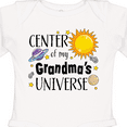 thumbnail image 4 of Inktastic Center of My Grandma's Universe Boys or Girls Long Sleeve Baby Bodysuit, 4 of 5