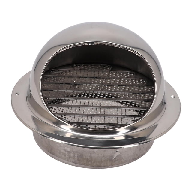 Grille Ronde de Sortie d'Air Extérieure en Acier Inoxydable, Couvercle d'Évent de Chauffage et de Refroidissement