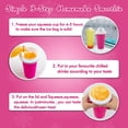 thumbnail image 4 of Slushie Maker Cup Honbuty Magic Quick Frozen Smoothies rosa, 4 of 8