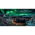 thumbnail image 3 of De La, Javier 18x11 Black Modern Framed Museum Art Print Titled - Chasing the Northern Lights, 3 of 5