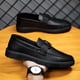 thumbnail image 4 of Zapatos de hombre de estilo británico para primavera, zapatos casuales para hombre que combinan con todo, zapatos de vestir de negocios de cuero negro, zapatos de moda para el trabajo, 4 of 6