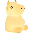 thumbnail image 1 of Bonita luz nocturna para niños, luz LED de silicona con forma de vaca que cambia de 7 colores, lámpara de guardería con temporizador, lámpara decorativa para habitación de vaca para bebés, niños y niñ, 1 of 5