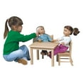 Doll Table and Chairs Set Natural