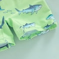 thumbnail image 5 of TOWED22 Toddler Baby Boys Seersucker Long Sleeve One Piece Rash Guard Swimsuit Zipper Bathing Suit Swimwear with Hat Green,6-12 M, 5 of 7