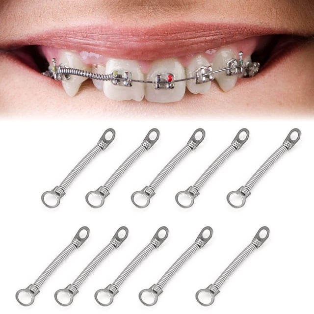 Resorte helicoidal Jadeshay 10 piezas bolsa ortodoncia dental