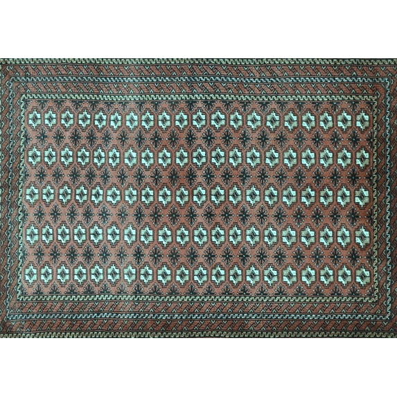 Ahgly Company Indoor Rectangle Persian Light Blue Traditional Area Rugs, 2' x 3'