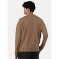 thumbnail image 3 of No Boundaries All Gender Fleece Crewneck Sweatshirt with Long Sleeves, Men's and Big Men’s, 3 of 5