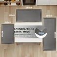 thumbnail image 2 of Anti Fatigue Kitchen Mats for Floor, Grey 9/10 Extra Thick Cushioned Standing Desk Mat, Comfort Memory Foam Ergonomic Kitchen Rugs and Mats Non-Slip Waterproof for Office, Kitchen, Sink, 20" x 32", 2 of 7