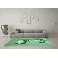 thumbnail image 3 of Ahgly Company Indoor Rectangle Persian Turquoise Blue Traditional Area Rugs, 2' x 5', 3 of 4