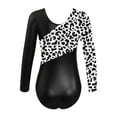 thumbnail image 2 of DPOIS Kids Girls' Gymnastics Leotards Long Sleeve Ballet Dance Leotard Black 14, 2 of 3