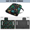 thumbnail image 4 of HUIACONG Colorful Dog Paw Golf Cart Covers Seat Comfortable Portable Golf Cart Covers Seat Club Car 4 Pocket Non-Slip Fit Most Cars EZGO Yamaha Club Car, 4 of 7